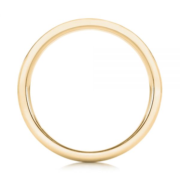 18k Yellow Gold 18k Yellow Gold Custom Wedding Band - Front View -  102428