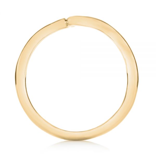 14k Yellow Gold 14k Yellow Gold Custom Wedding Band - Front View - 103451