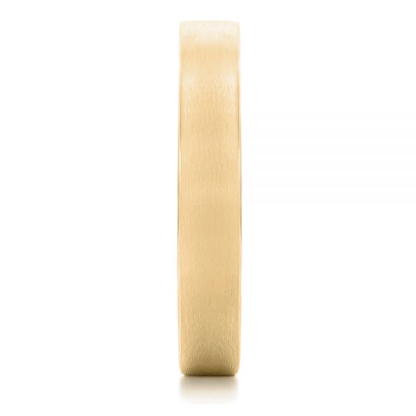 14k Yellow Gold 14k Yellow Gold Custom Wedding Band - Side View - 102428