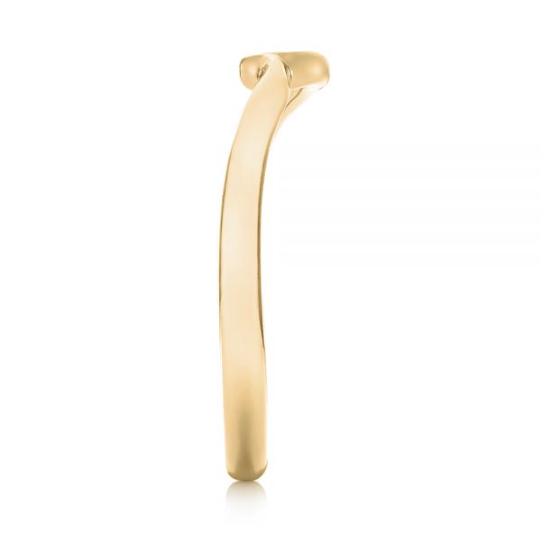 14k Yellow Gold 14k Yellow Gold Custom Wedding Band - Side View - 103451