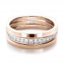 18k Rose Gold 18k Rose Gold Custom Diamonds Wedding Band - Flat View -  1307 - Thumbnail