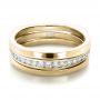 18k Yellow Gold 18k Yellow Gold Custom Diamonds Wedding Band - Flat View -  1307 - Thumbnail