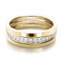 14k Yellow Gold 14k Yellow Gold Custom Diamonds Wedding Band - Flat View -  1307 - Thumbnail