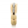 14k Yellow Gold 14k Yellow Gold Custom Diamonds Wedding Band - Side View -  1307 - Thumbnail