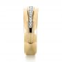 14k Yellow Gold 14k Yellow Gold Custom Diamonds Wedding Band - Side View -  1307 - Thumbnail