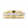 18k Yellow Gold 18k Yellow Gold Custom Diamonds Wedding Band - Top View -  1307 - Thumbnail