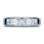  Platinum Custom Women's Anniversary Band - Top View -  1424 - Thumbnail
