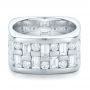 18k White Gold 18k White Gold Custom Women's Channel Set Diamond Anniversary Band - Flat View -  100481 - Thumbnail