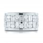 18k White Gold 18k White Gold Custom Women's Channel Set Diamond Anniversary Band - Top View -  100481 - Thumbnail