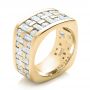 14k Yellow Gold 14k Yellow Gold Custom Women's Channel Set Diamond Anniversary Band - Three-Quarter View -  100481 - Thumbnail