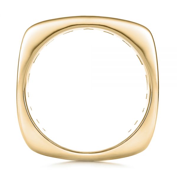 14k Yellow Gold 14k Yellow Gold Custom Women's Channel Set Diamond Anniversary Band - Front View - 100481