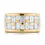 18k Yellow Gold 18k Yellow Gold Custom Women's Channel Set Diamond Anniversary Band - Top View -  100481 - Thumbnail