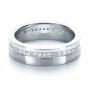  Platinum Custom Women's Princess Cut Diamond Eternity Band - Flat View -  1224 - Thumbnail
