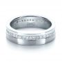  Platinum Custom Women's Princess Cut Diamond Eternity Band - Flat View -  1224 - Thumbnail