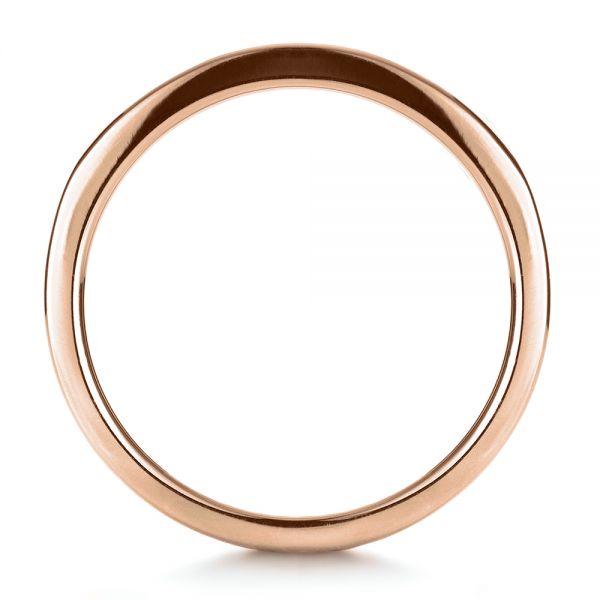 18k Rose Gold 18k Rose Gold Custom Women's Wedding Band - Front View - 1425