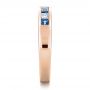 18k Rose Gold 18k Rose Gold Custom Women's Wedding Band - Side View -  1425 - Thumbnail