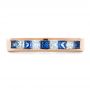 18k Rose Gold 18k Rose Gold Custom Women's Wedding Band - Top View -  1425 - Thumbnail