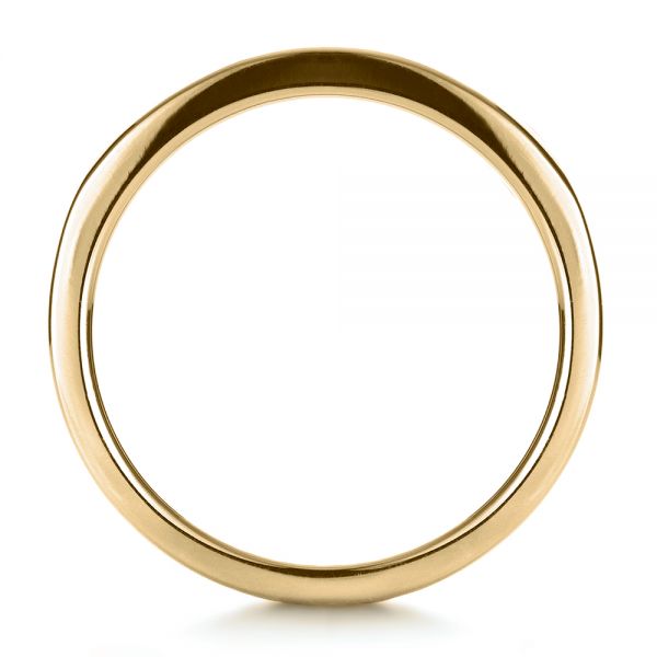 14k Yellow Gold 14k Yellow Gold Custom Women's Wedding Band - Front View - 1425