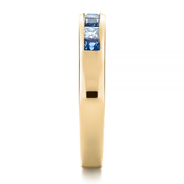 14k Yellow Gold 14k Yellow Gold Custom Women's Wedding Band - Side View - 1425