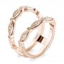 14k Rose Gold Custom Yellow Diamond Jacket Wedding Band