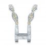  Platinum Platinum Custom Yellow Diamond Jacket Wedding Band - Side View -  103392 - Thumbnail
