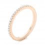 18k Rose Gold 18k Rose Gold Custom Diamond Eternity Band - Three-Quarter View -  103597 - Thumbnail