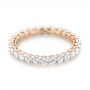 18k Rose Gold 18k Rose Gold Custom Diamond Eternity Band - Flat View -  103466 - Thumbnail