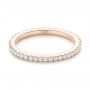 14k Rose Gold 14k Rose Gold Custom Diamond Eternity Band - Flat View -  103597 - Thumbnail