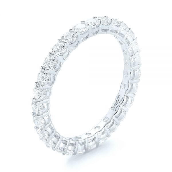  Platinum Platinum Custom Diamond Eternity Band - Three-Quarter View -  103466