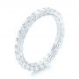 14k White Gold 14k White Gold Custom Diamond Eternity Band - Three-Quarter View -  103466 - Thumbnail