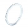 18k White Gold 18k White Gold Custom Diamond Eternity Band - Three-Quarter View -  103597 - Thumbnail