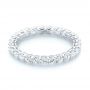 14k White Gold 14k White Gold Custom Diamond Eternity Band - Flat View -  103466 - Thumbnail