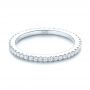 14k White Gold 14k White Gold Custom Diamond Eternity Band - Flat View -  103597 - Thumbnail