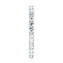 18k White Gold 18k White Gold Custom Diamond Eternity Band - Side View -  103466 - Thumbnail