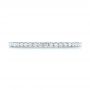 14k White Gold 14k White Gold Custom Diamond Eternity Band - Top View -  103597 - Thumbnail