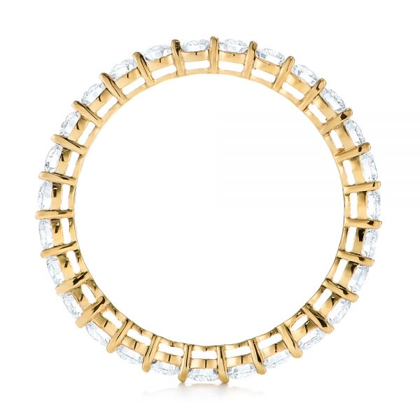 18k Yellow Gold Custom Diamond Eternity Band - Front View - 103466