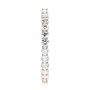 18k Yellow Gold Custom Diamond Eternity Band - Side View -  103466 - Thumbnail