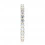 18k Yellow Gold Custom Diamond Eternity Band - Side View -  103466 - Thumbnail