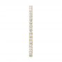 18k Yellow Gold Custom Diamond Eternity Band - Side View -  103597 - Thumbnail