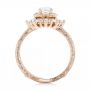 18k Rose Gold 18k Rose Gold Custom Diamond Jacket Wedding Band - Front View -  102951 - Thumbnail