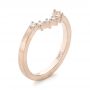14k Rose Gold 14k Rose Gold Custom Diamond Wedding Band - Three-Quarter View -  103620 - Thumbnail
