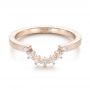 14k Rose Gold 14k Rose Gold Custom Diamond Wedding Band - Flat View -  103620 - Thumbnail