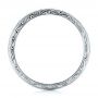  Platinum Platinum Custom Hand Engraved Wedding Band - Front View -  102442 - Thumbnail