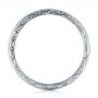 18k White Gold 18k White Gold Custom Hand Engraved Wedding Band - Front View -  102442 - Thumbnail