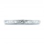  Platinum Platinum Custom Hand Engraved Wedding Band - Top View -  102442 - Thumbnail