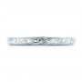  Platinum Platinum Custom Hand Engraved Wedding Band - Top View -  102442 - Thumbnail