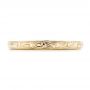 18k Yellow Gold 18k Yellow Gold Custom Hand Engraved Wedding Band - Top View -  102442 - Thumbnail