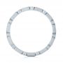 18k White Gold 18k White Gold Custom Sandblasted Diamond Eternity Wedding Band - Front View -  103380 - Thumbnail