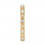18k Yellow Gold Custom Sandblasted Diamond Eternity Wedding Band - Side View -  103380 - Thumbnail