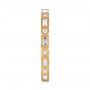 18k Yellow Gold Custom Sandblasted Diamond Eternity Wedding Band - Side View -  103380 - Thumbnail